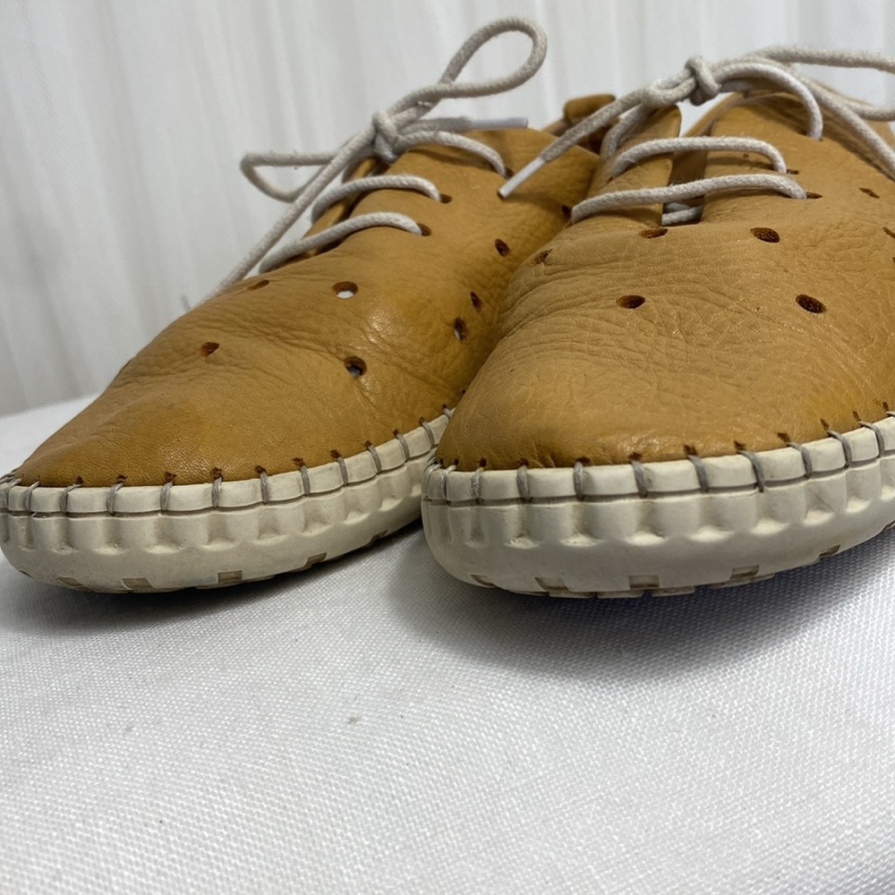 Bueno 100% Soft Leather Lace-Up Perforated Hand Crafted in Turkey 🇹🇷 Shoes 8